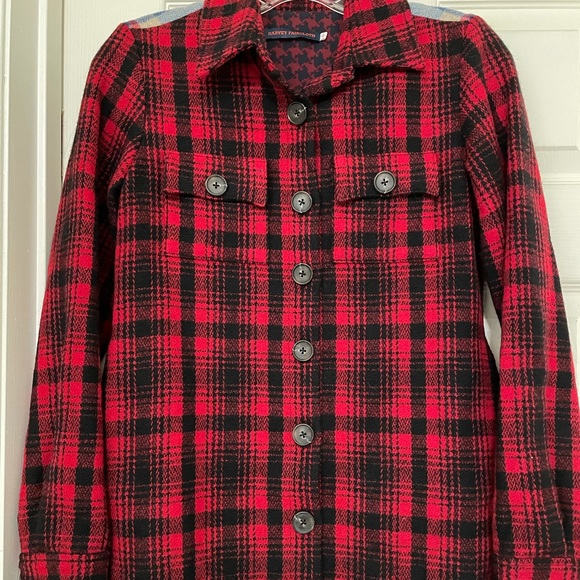 Gorgeous Harvey Faircloth plaid shirt Jacket with pockets - Picture 8 of 15
